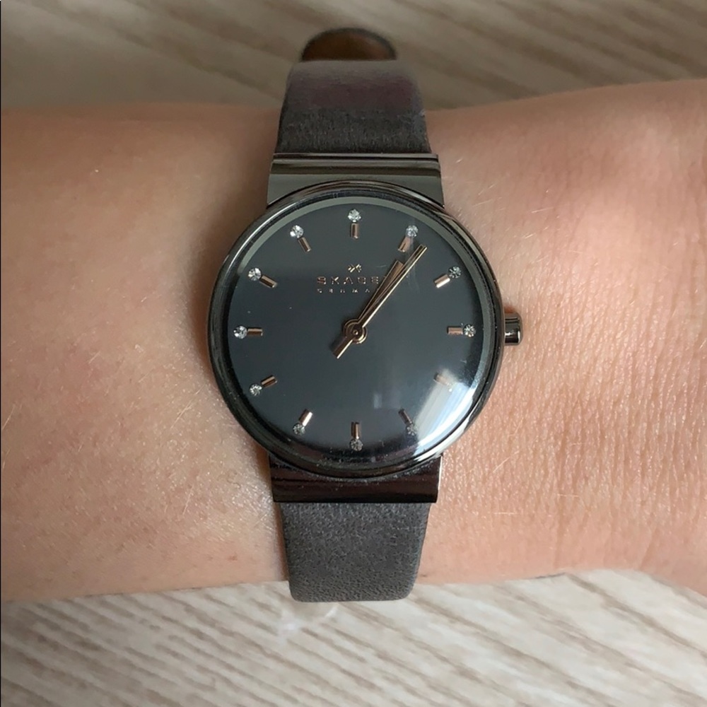 Skagen leather watch